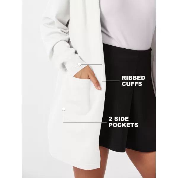MAGCOMSEN Women's Open Front Cardigan Knit Lightweight Coatigan Jacket Hooded Sweater Coat 2 Pockets 2024 Spring Casual