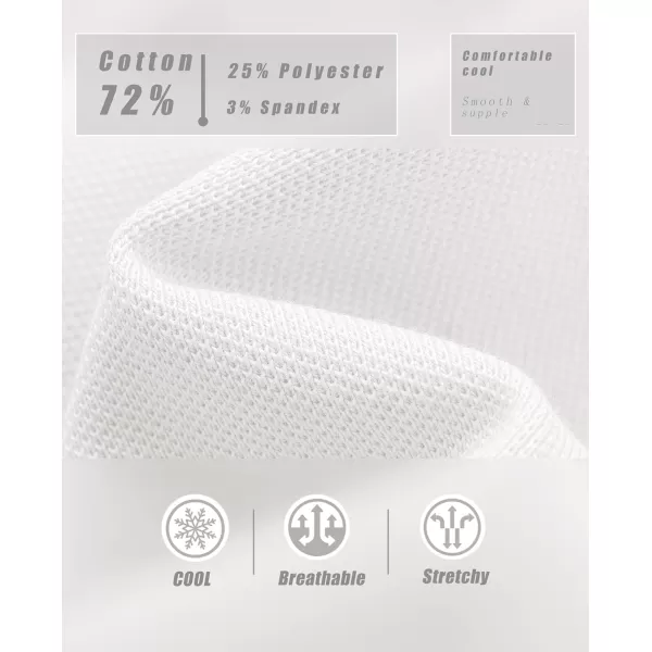 MAGCOMSEN Women's Polo Shirts Cotton Short Sleeve Collared Golf Shirt 3 Buttons Breathable Wicking Cool Casual Tops