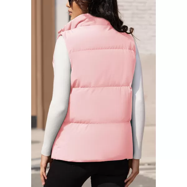 MAGCOMSEN Women's Puffer Vest Sleeveless Down Coat Zip Up Outerwear Lightweight Winter Padded Gilet Jacket with Pockets