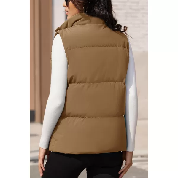 MAGCOMSEN Women's Puffer Vest Sleeveless Down Coat Zip Up Outerwear Lightweight Winter Padded Gilet Jacket with Pockets