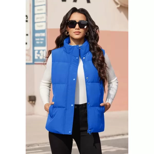 MAGCOMSEN Women's Puffer Vest Sleeveless Down Coat Zip Up Outerwear Lightweight Winter Padded Gilet Jacket with Pockets