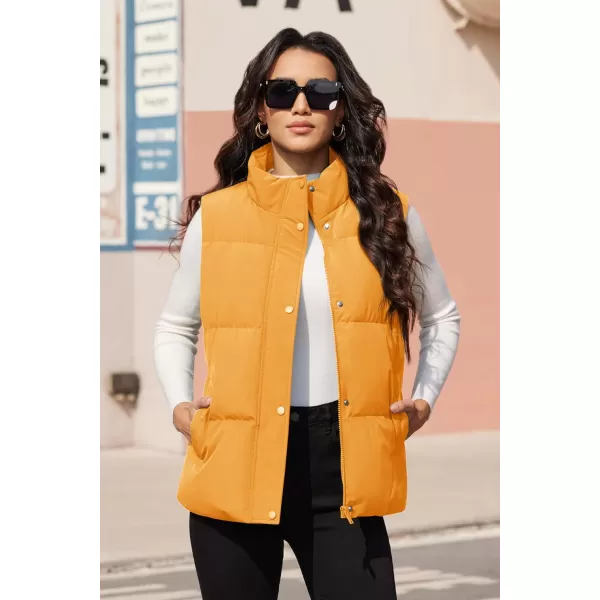 MAGCOMSEN Women's Puffer Vest Sleeveless Down Coat Zip Up Outerwear Lightweight Winter Padded Gilet Jacket with Pockets