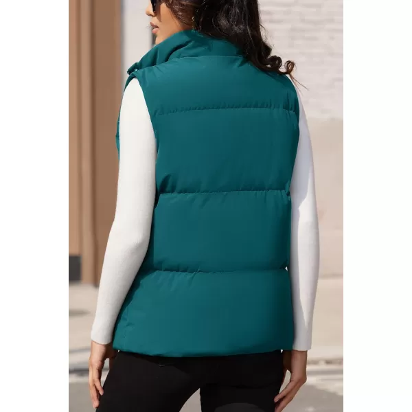 MAGCOMSEN Women's Puffer Vest Sleeveless Down Coat Zip Up Outerwear Lightweight Winter Padded Gilet Jacket with Pockets