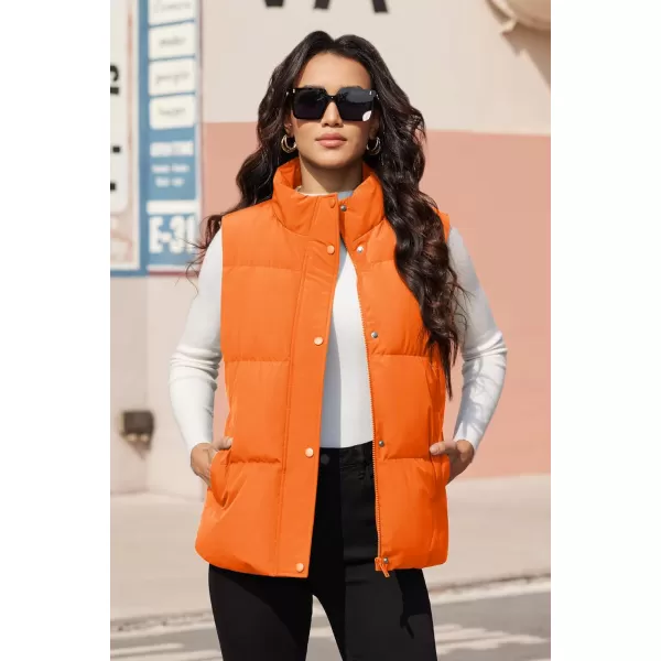 MAGCOMSEN Women's Puffer Vest Sleeveless Down Coat Zip Up Outerwear Lightweight Winter Padded Gilet Jacket with Pockets