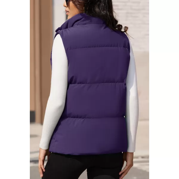 MAGCOMSEN Women's Puffer Vest Sleeveless Down Coat Zip Up Outerwear Lightweight Winter Padded Gilet Jacket with Pockets