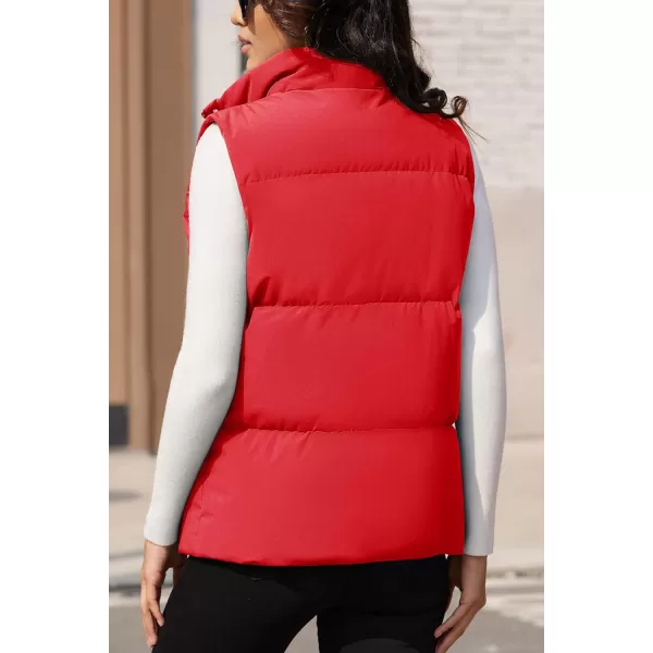 MAGCOMSEN Women's Puffer Vest Sleeveless Down Coat Zip Up Outerwear Lightweight Winter Padded Gilet Jacket with Pockets