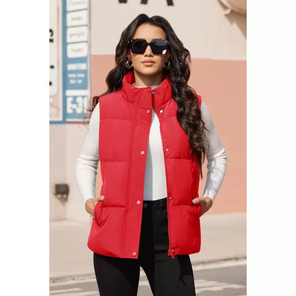MAGCOMSEN Women's Puffer Vest Sleeveless Down Coat Zip Up Outerwear Lightweight Winter Padded Gilet Jacket with Pockets