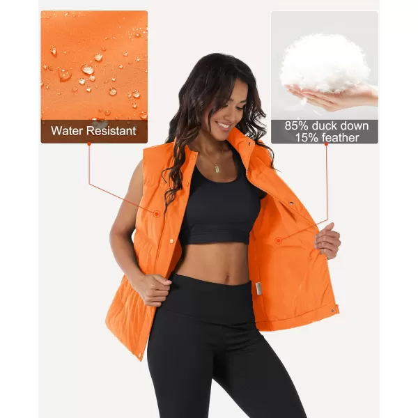 MAGCOMSEN Women's Puffer Vest Sleeveless Down Coat Zip Up Outerwear Lightweight Winter Padded Gilet Jacket with Pockets