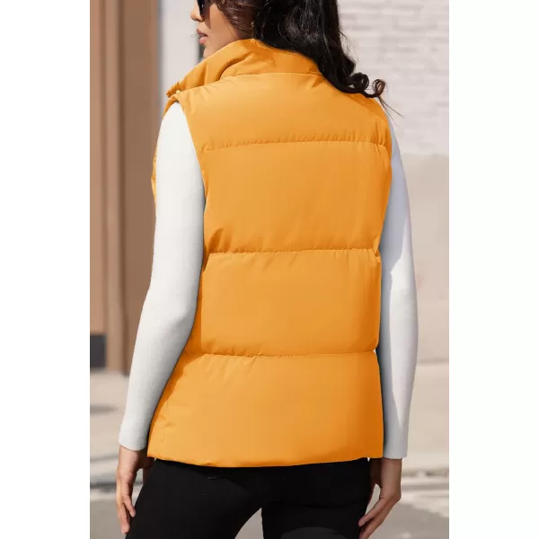 MAGCOMSEN Women's Puffer Vest Sleeveless Down Coat Zip Up Outerwear Lightweight Winter Padded Gilet Jacket with Pockets