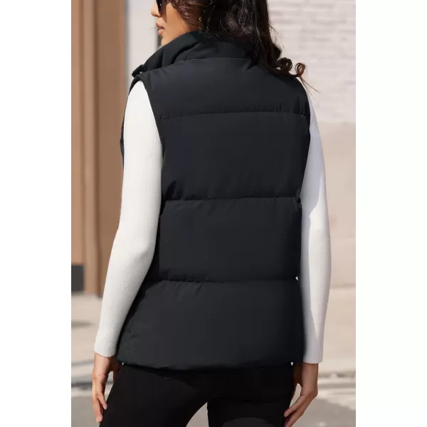 MAGCOMSEN Women's Puffer Vest Sleeveless Down Coat Zip Up Outerwear Lightweight Winter Padded Gilet Jacket with Pockets