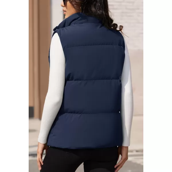 MAGCOMSEN Women's Puffer Vest Sleeveless Down Coat Zip Up Outerwear Lightweight Winter Padded Gilet Jacket with Pockets