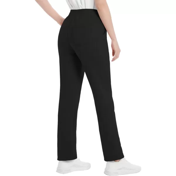 MAGCOMSEN Women's Sherpa Lined Sweatpants Warm Fleece Pants with Pockets Winter Jogger Regular Fit Drawstring