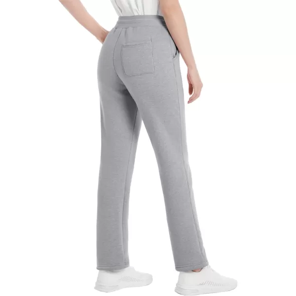 MAGCOMSEN Women's Sherpa Lined Sweatpants Warm Fleece Pants with Pockets Winter Jogger Regular Fit Drawstring