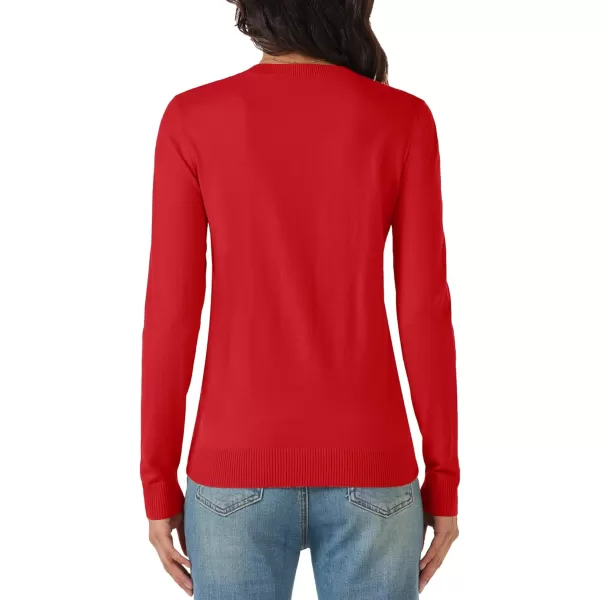 MAGCOMSEN Women's V Neck Sweater 2024 Spring Casual Long Sleeve Tops Knit Lightweight Pullover Sweaters Jumper