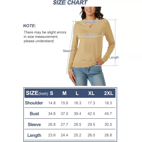 MAGCOMSEN Women's V Neck Sweater 2024 Spring Casual Long Sleeve Tops Knit Lightweight Pullover Sweaters Jumper