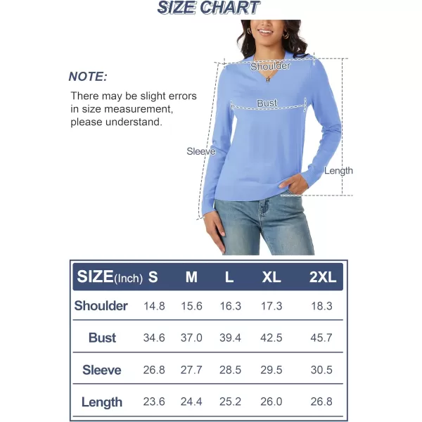 MAGCOMSEN Women's V Neck Sweater 2024 Spring Casual Long Sleeve Tops Knit Lightweight Pullover Sweaters Jumper