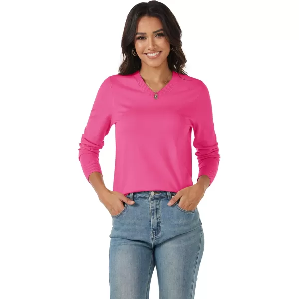 MAGCOMSEN Women's V Neck Sweater 2024 Spring Casual Long Sleeve Tops Knit Lightweight Pullover Sweaters Jumper