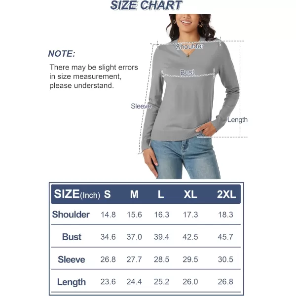 MAGCOMSEN Women's V Neck Sweater 2024 Spring Casual Long Sleeve Tops Knit Lightweight Pullover Sweaters Jumper