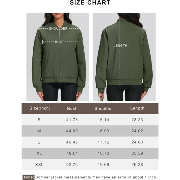 MAGCOMSEN Women's Winter Bomber Jacket Casual Basic Zip Up Padded Coats Water Resistant Long Sleeve Outwear with Pockets