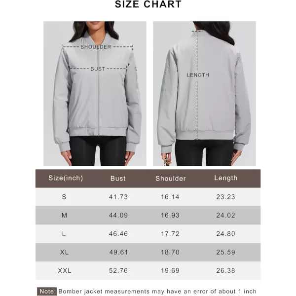 MAGCOMSEN Women's Winter Bomber Jacket Casual Basic Zip Up Padded Coats Water Resistant Long Sleeve Outwear with Pockets
