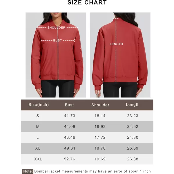 MAGCOMSEN Women's Winter Bomber Jacket Casual Basic Zip Up Padded Coats Water Resistant Long Sleeve Outwear with Pockets