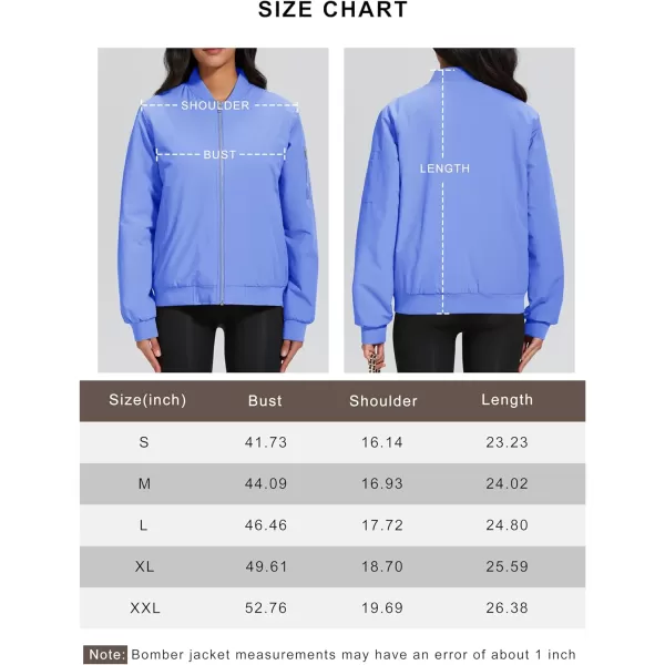 MAGCOMSEN Women's Winter Bomber Jacket Casual Basic Zip Up Padded Coats Water Resistant Long Sleeve Outwear with Pockets