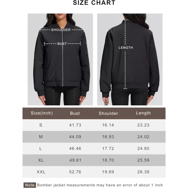 MAGCOMSEN Women's Winter Bomber Jacket Casual Basic Zip Up Padded Coats Water Resistant Long Sleeve Outwear with Pockets