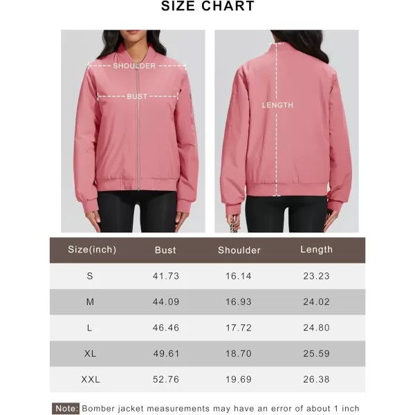 MAGCOMSEN Women's Winter Bomber Jacket Casual Basic Zip Up Padded Coats Water Resistant Long Sleeve Outwear with Pockets