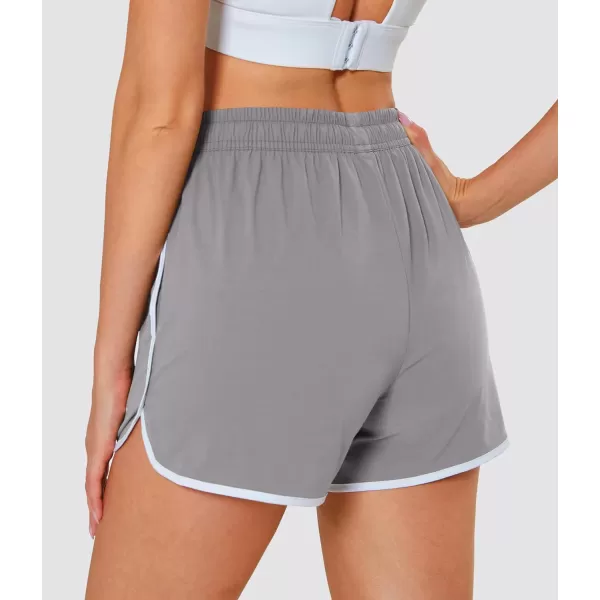 MAGOCOMSEN Women's Running Shorts Quick Dry Lightweight Athletic Workout Shorts with Pockets 3" Summer Outdoor Shorts