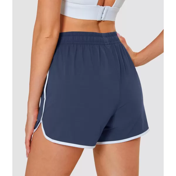 MAGOCOMSEN Women's Running Shorts Quick Dry Lightweight Athletic Workout Shorts with Pockets 3" Summer Outdoor Shorts
