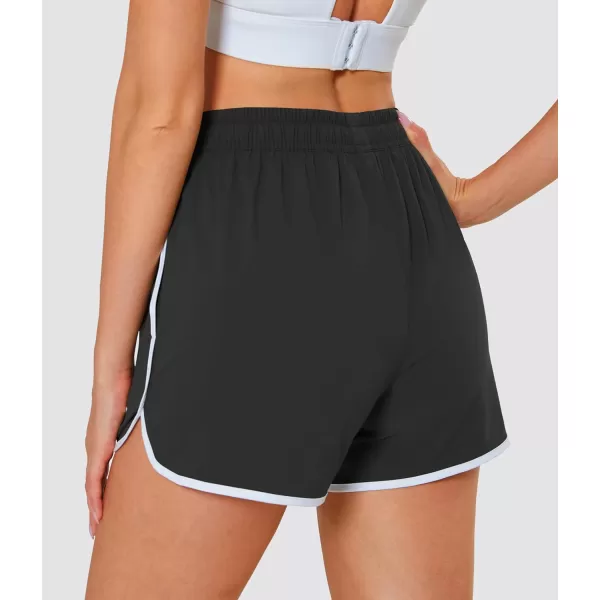 MAGOCOMSEN Women's Running Shorts Quick Dry Lightweight Athletic Workout Shorts with Pockets 3" Summer Outdoor Shorts