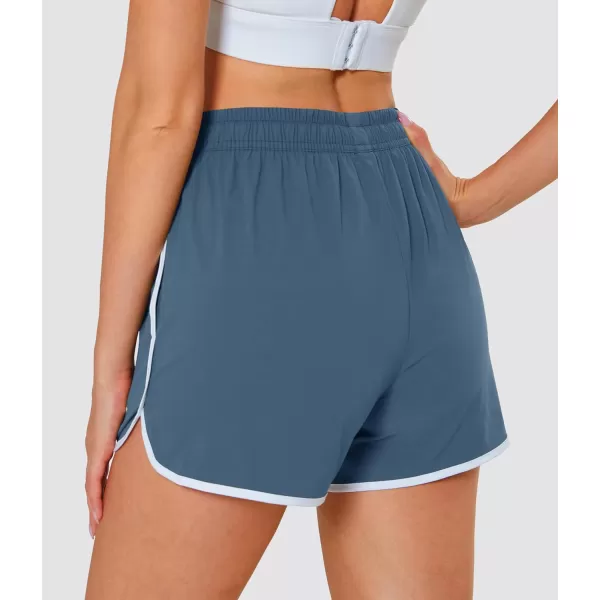 MAGOCOMSEN Women's Running Shorts Quick Dry Lightweight Athletic Workout Shorts with Pockets 3" Summer Outdoor Shorts