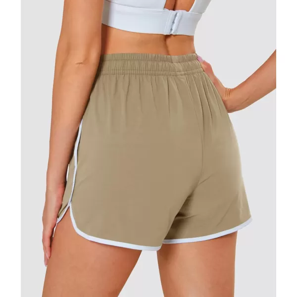 MAGOCOMSEN Women's Running Shorts Quick Dry Lightweight Athletic Workout Shorts with Pockets 3" Summer Outdoor Shorts