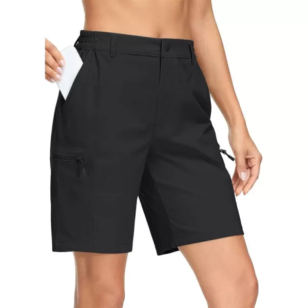 MAGCOMSEN Hiking Shorts for Women Quick Dry Cargo Shorts Lightweight Pockets Outdoor Summer Casual Active Golf Shorts
