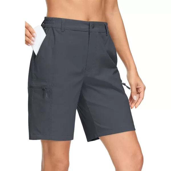 MAGCOMSEN Hiking Shorts for Women Quick Dry Cargo Shorts Lightweight Pockets Outdoor Summer Casual Active Golf Shorts