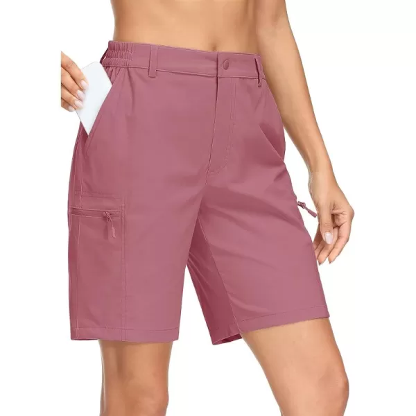 MAGCOMSEN Hiking Shorts for Women Quick Dry Cargo Shorts Lightweight Pockets Outdoor Summer Casual Active Golf Shorts