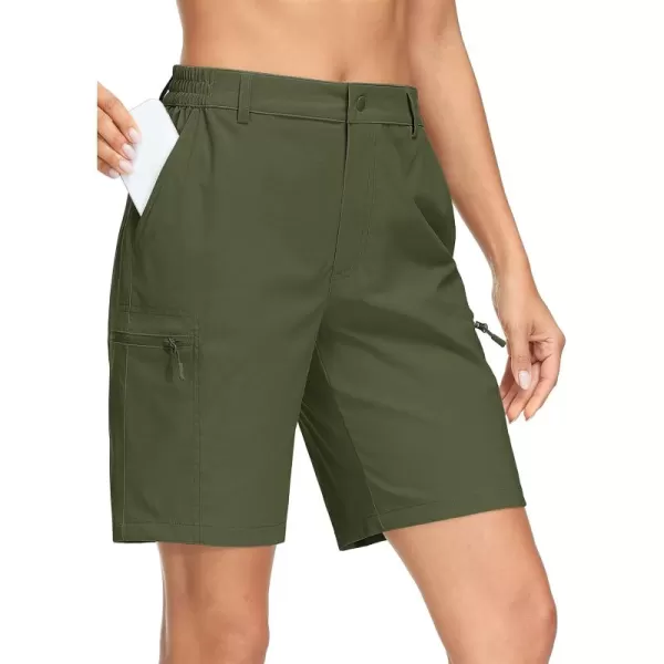 MAGCOMSEN Hiking Shorts for Women Quick Dry Cargo Shorts Lightweight Pockets Outdoor Summer Casual Active Golf Shorts
