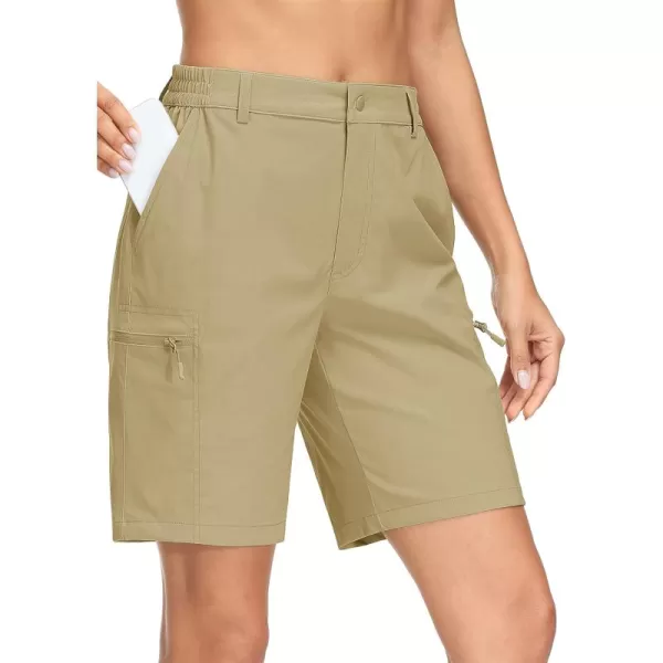 MAGCOMSEN Hiking Shorts for Women Quick Dry Cargo Shorts Lightweight Pockets Outdoor Summer Casual Active Golf Shorts