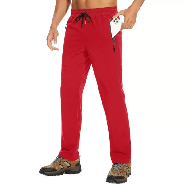 MAGCOMSEN Mens Hiking Pants Quick Dry Lightweight Joggers Athletic Outdoor Pants with 3 Zipper Pockets