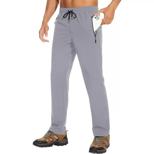 MAGCOMSEN Mens Hiking Pants Quick Dry Lightweight Joggers Athletic Outdoor Pants with 3 Zipper Pockets