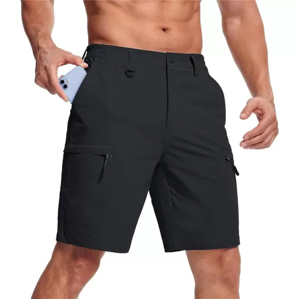 MAGCOMSEN Men's Hiking Shorts 5 Pockets Water-Resistant Ripstop Quick Dry Outdoor Cargo Fishing Tactical Shorts