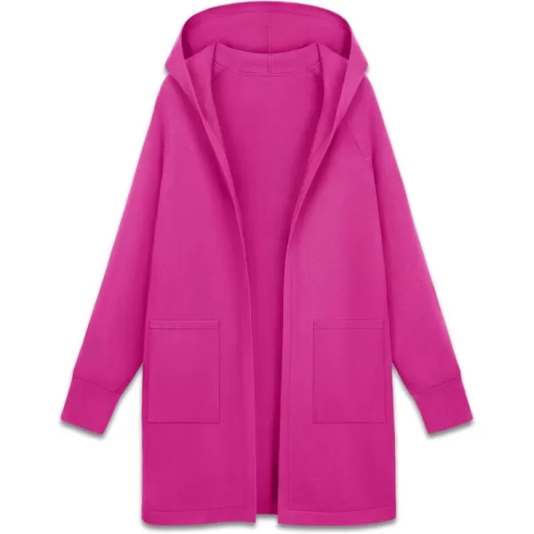 MAGCOMSEN Women's Open Front Cardigan Knit Lightweight Coatigan Jacket Hooded Sweater Coat 2 Pockets 2024 Spring Casual