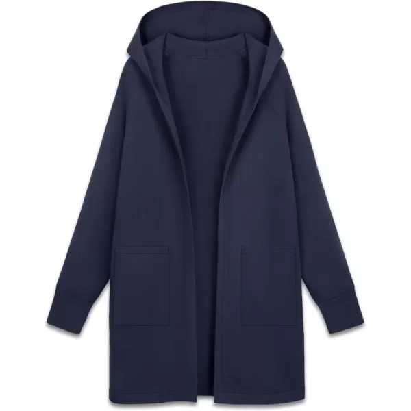 MAGCOMSEN Women's Open Front Cardigan Knit Lightweight Coatigan Jacket Hooded Sweater Coat 2 Pockets 2024 Spring Casual