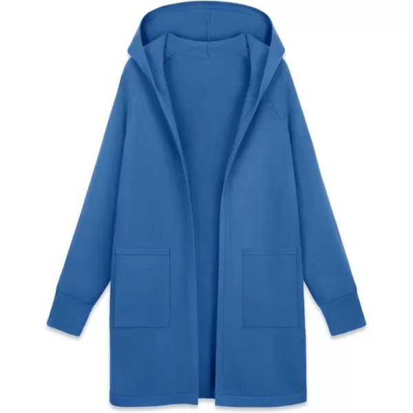 MAGCOMSEN Women's Open Front Cardigan Knit Lightweight Coatigan Jacket Hooded Sweater Coat 2 Pockets 2024 Spring Casual