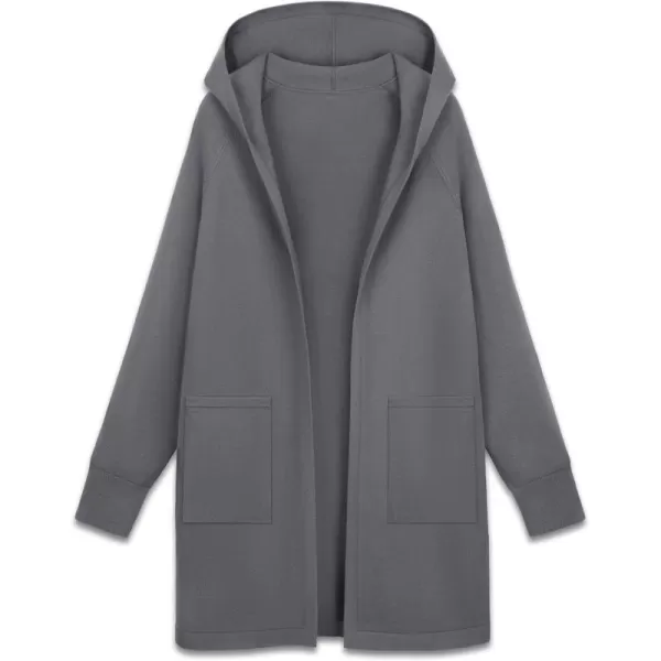 MAGCOMSEN Women's Open Front Cardigan Knit Lightweight Coatigan Jacket Hooded Sweater Coat 2 Pockets 2024 Spring Casual