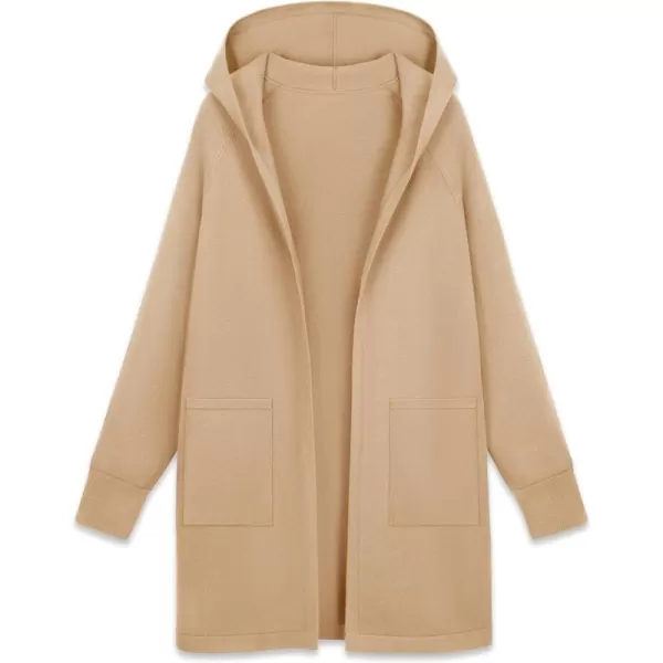 MAGCOMSEN Women's Open Front Cardigan Knit Lightweight Coatigan Jacket Hooded Sweater Coat 2 Pockets 2024 Spring Casual