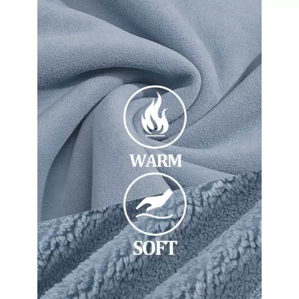 MAGCOMSEN Men's Fluffy Fuzzy Sherpa Fleece Jacket Full Zip Stand Collar 3 Pockets Casual Winter Coats Outwear