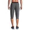 imageMAGCOMSEN Mens 34 Joggers Capri Pants with Zipper Pockets Slim Fit Training Running Workout Capri Joggers2 Grey