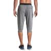 imageMAGCOMSEN Mens 34 Joggers Capri Pants with Zipper Pockets Slim Fit Training Running Workout Capri Joggers2 Light Grey