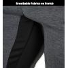 imageMAGCOMSEN Mens 34 Joggers Capri Pants with Zipper Pockets Slim Fit Training Running Workout Capri Joggers2 Light Grey